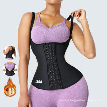 custom logo tummy control plus size fitness latex waist trainer vest